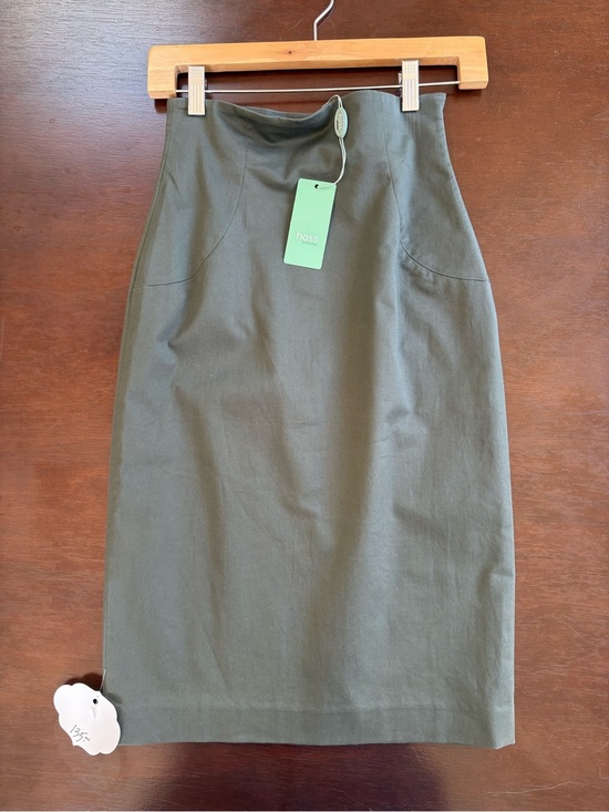 Hoss Intropia Dresses & Skirts - Olive High-Waist Pencil Skirt